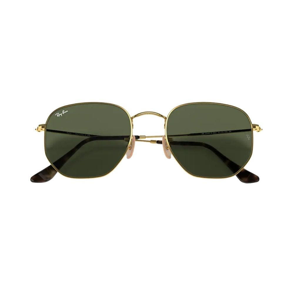 Hexagonal Flat Lenses Gold Large